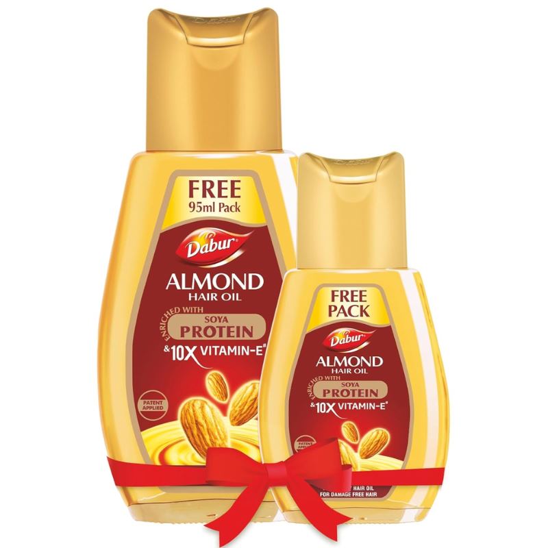 Almond Hair Oil 95ml + Free Pack - Dabur Dabur 