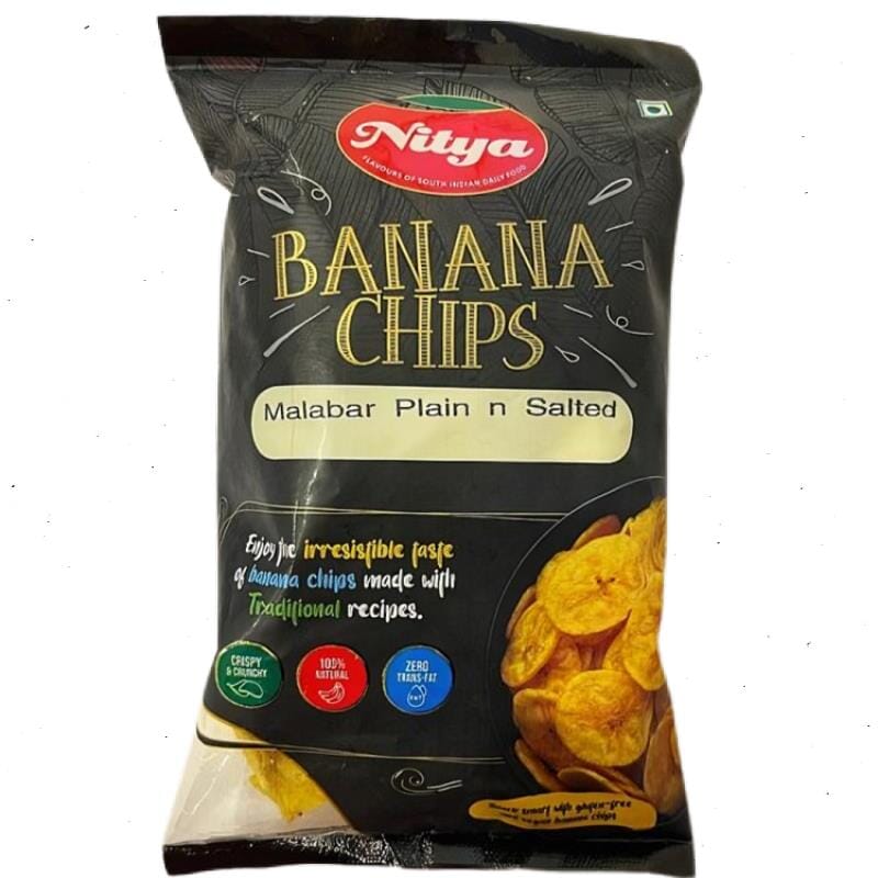 Banana Chips (Plain&Salted) 150g-Nitya snacks Nitya 