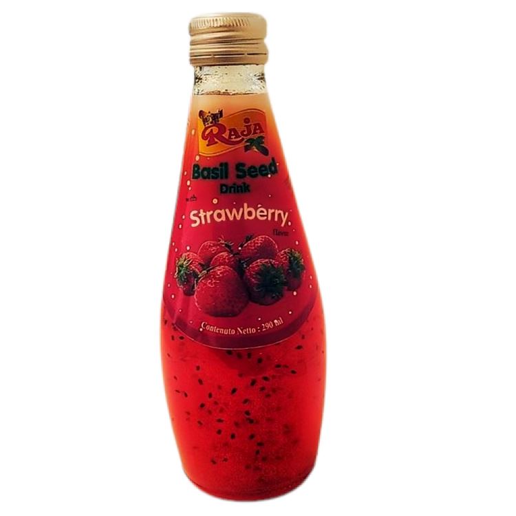 Basil Seed Drink (Stawberry) 290ml-RAJA DRINK RAJA 