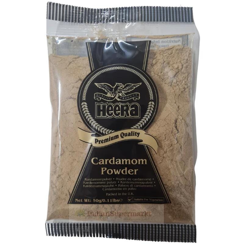 Black Cardom Powder (Moti Elaichi)-50g-Heera Spice Heera 