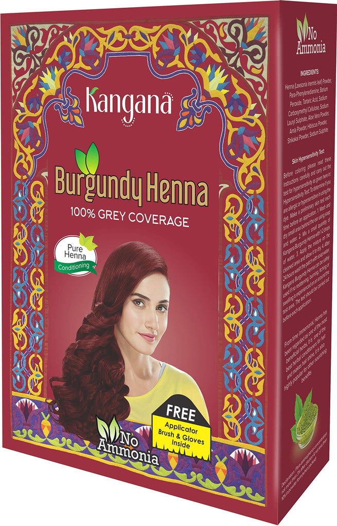 Burgundy Mehdi Powder 60g-Kangana Beauty Kangana 