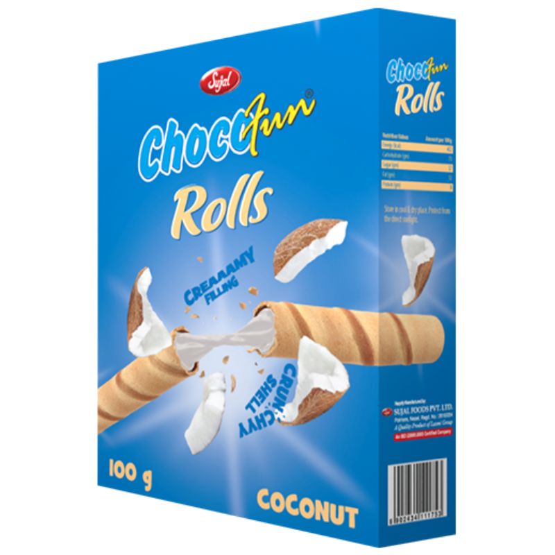 Coconut Rolls 100g - Chocofun snacks Chocofun 