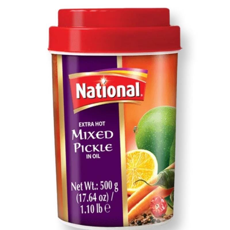 Ex.Hot Mixed Pickle-1kg -National pickle National 