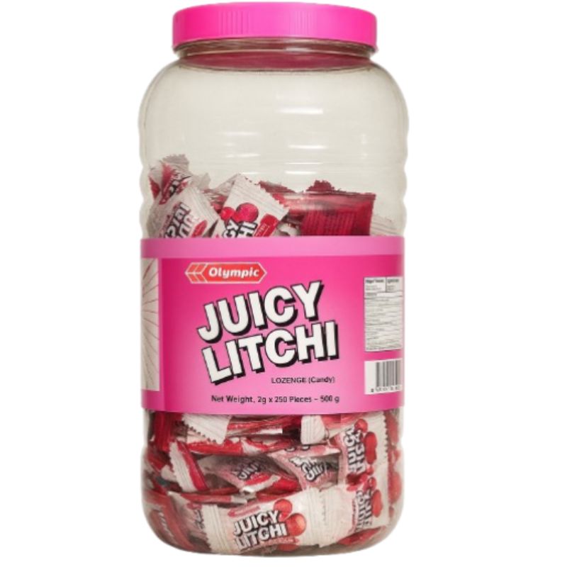 Juicy Litchi Jar 500g - Olympic candy Olympic 
