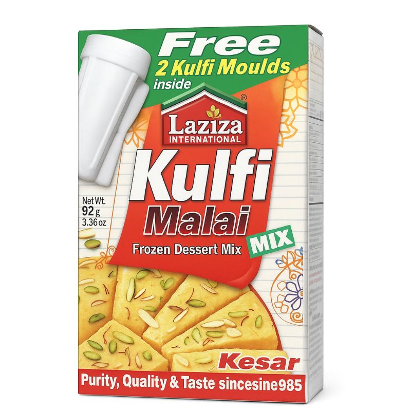 Kulfi Malai Kesar (Mould) 152g - Laziza Deseart Laziza 