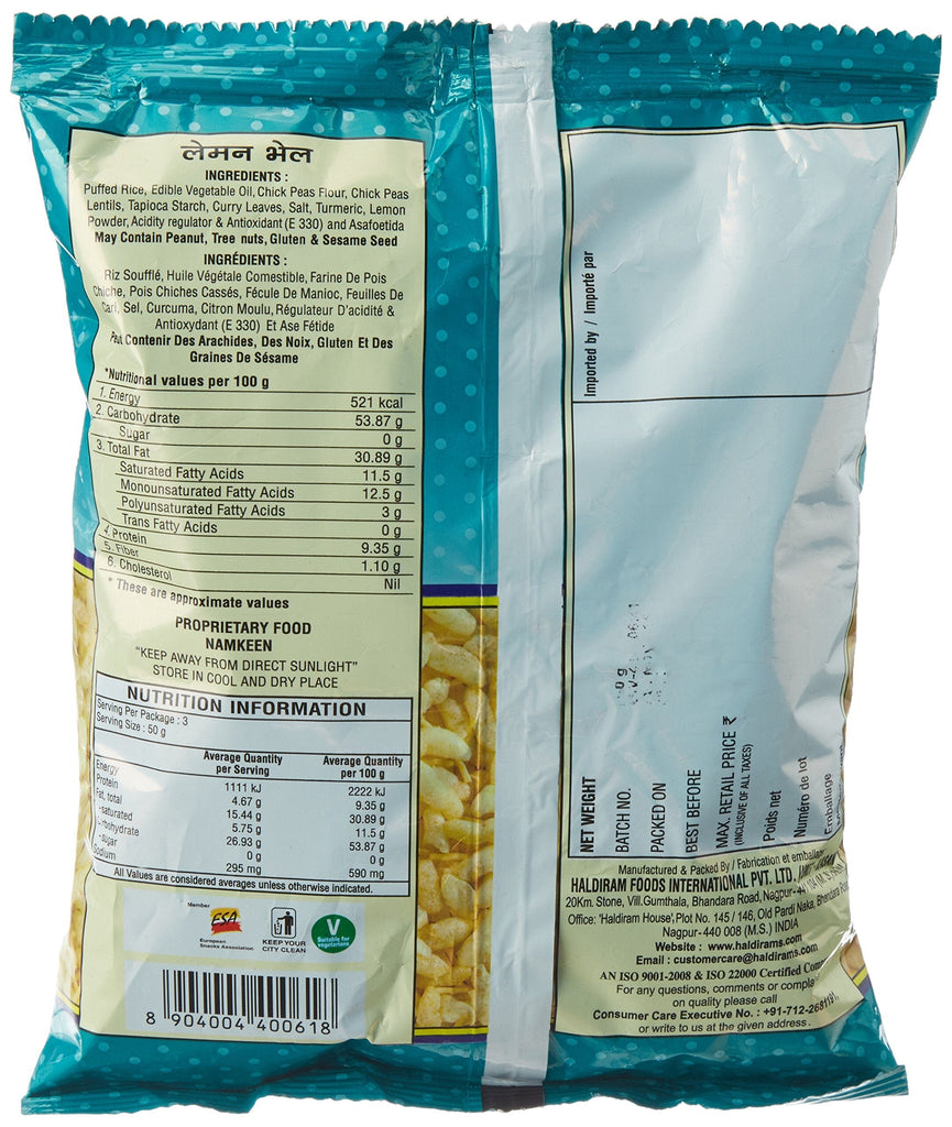 Lemon Bhel Mix 150g - Haldiram's Haldiram`s 