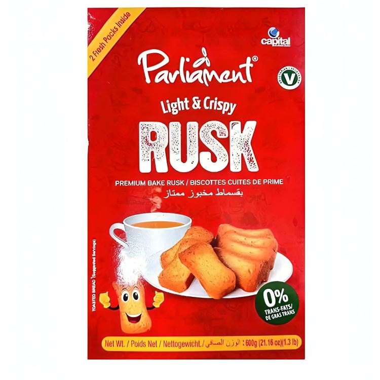 Light & Crispy Rusk-600g-Parliment cookies Parliament 