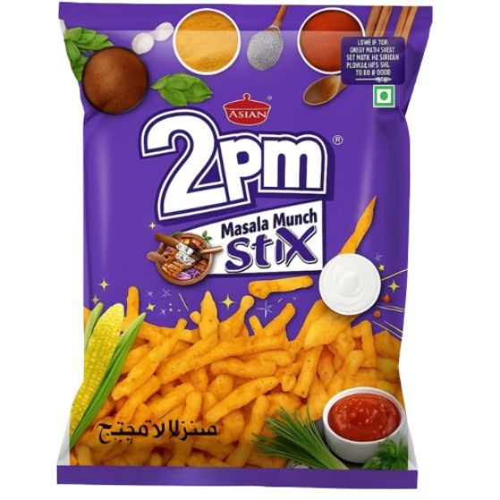 Masala Munch Stix 80g - 2Pm snacks 2pm 