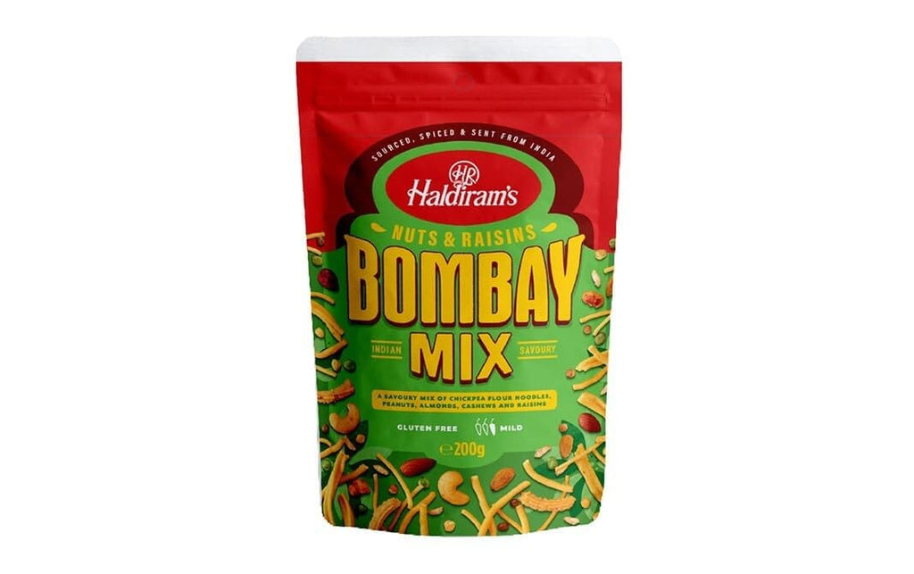 Nuts & Raisins Bombay Mix 200g-Haldiram snacks Haldiram`s 