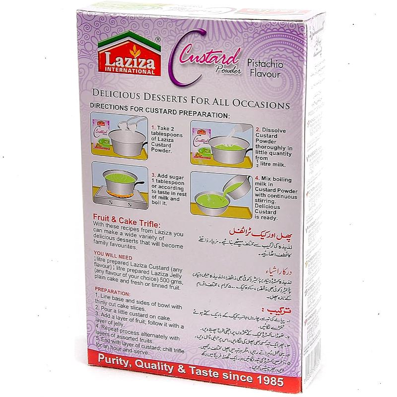 Pistachio Custard Powder 300g - Laziza Laziza 