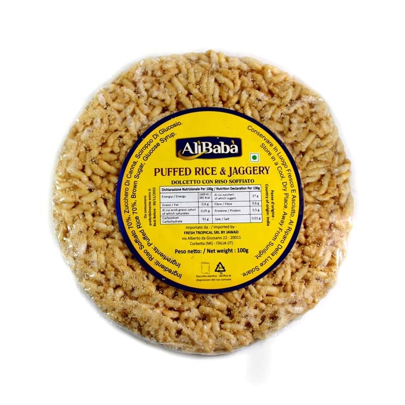 Puffed Rice & Jaggery (Murmura Chikki) 100g - Ali Baba Ali Baba 