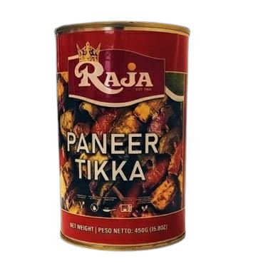 RTE paneer tikka (tin) 450g-Raja READY TO EAT RAJA 