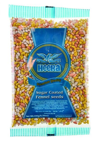 Sugar Coated Fennel (Soonf)-100g-Heera seed Heera 