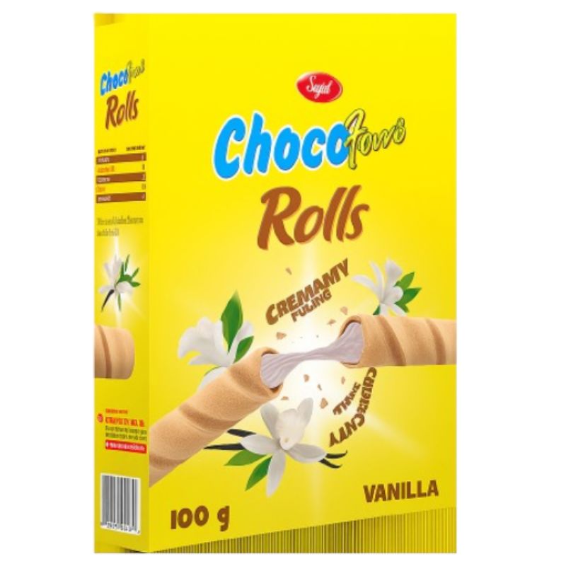 Vanilla Rolls 100g - Chocofun snacks Chocofun 