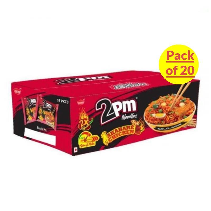 2x Spicy Akabare Chicken Noodle 100g - 2pm Noodles Baazwsh 100gx20pcs 