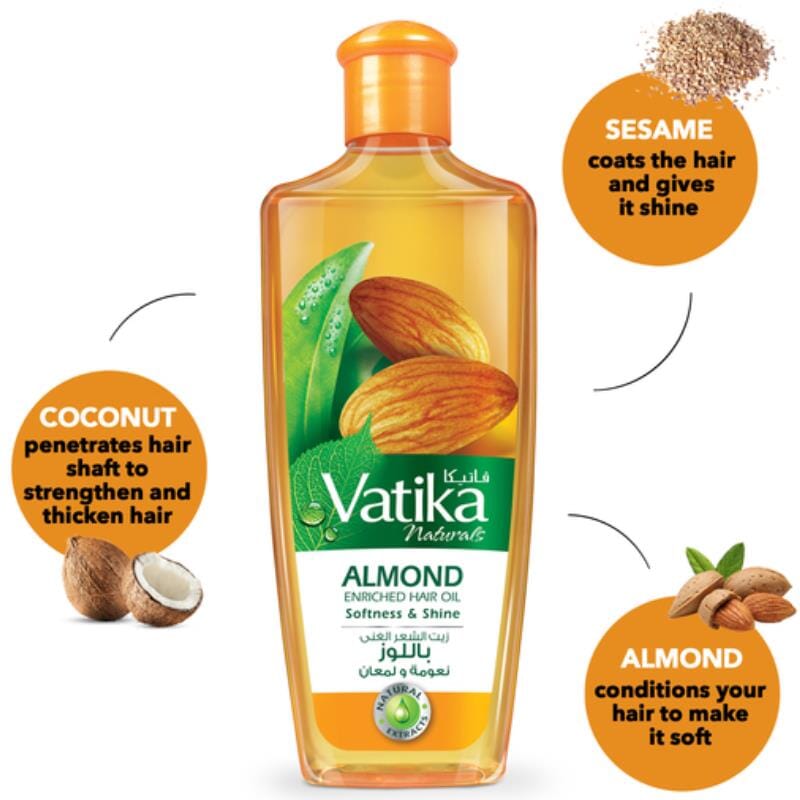 Almond Oil 200ml - Vatika Baazwsh 