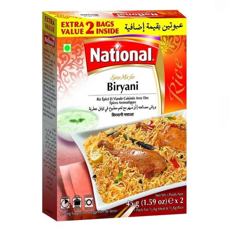 Biryani Masala 90g - National Baazwsh 