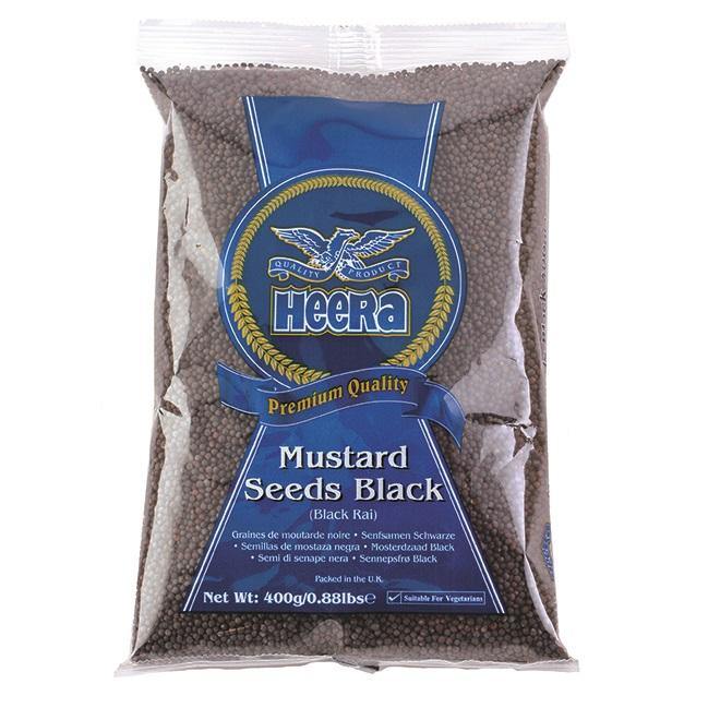 Black Mustard Seeds (Rai/Sarso) 100g - Heera Spice Baazwsh 