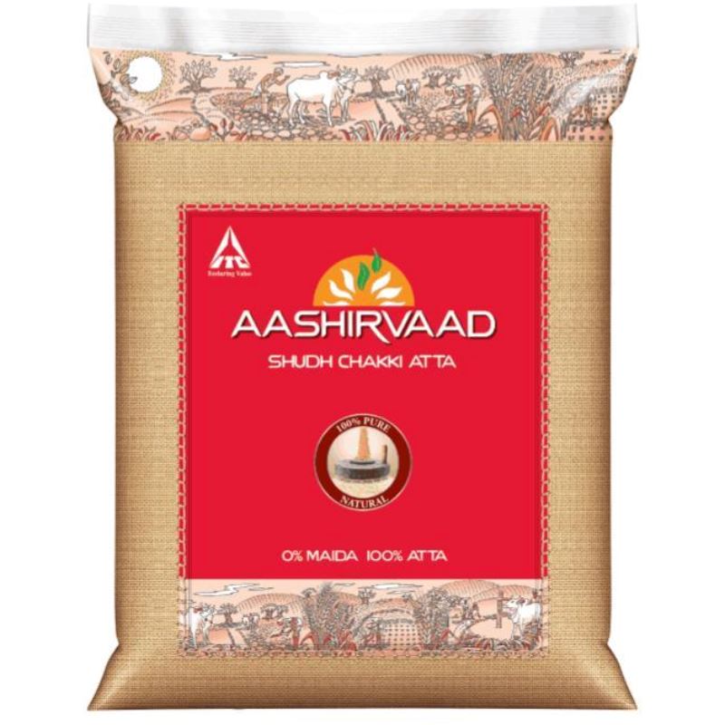 Chakki Atta 5kg - Aashirvaad Baazwsh 