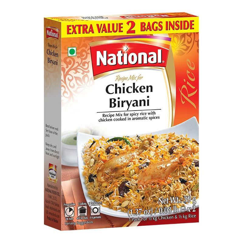 Chicken Biryani Masala 90g - National Baazwsh 