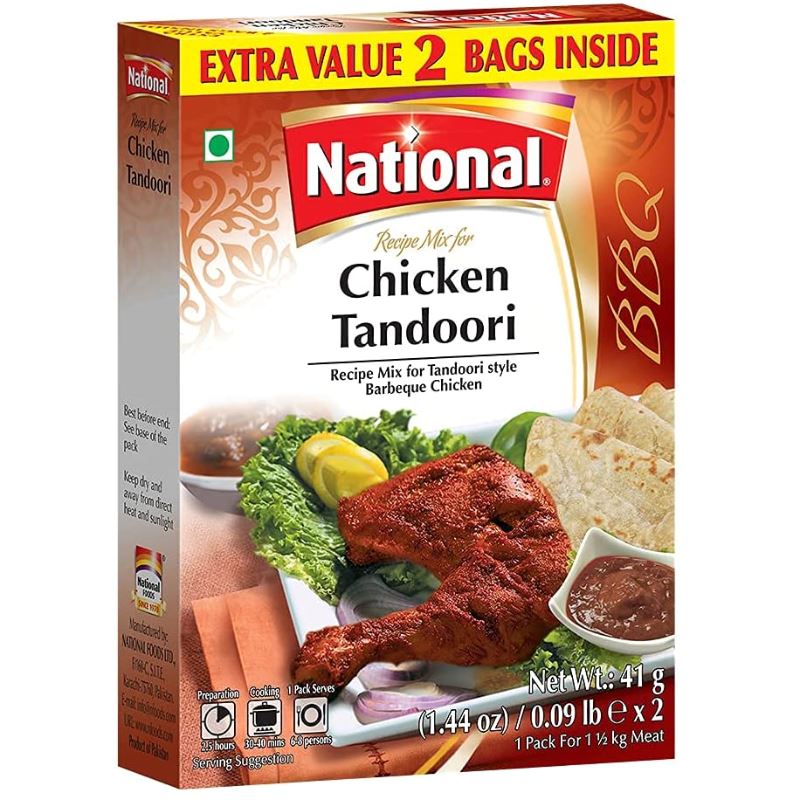 Chicken Tandoori Masala 82g - National Baazwsh 