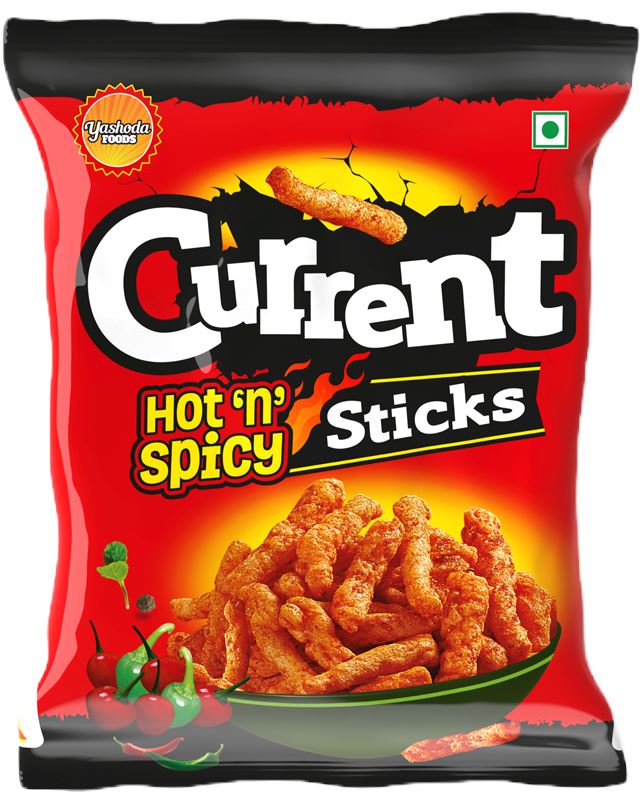 Current Hot & Spicy Sticks 80G Baazwsh 