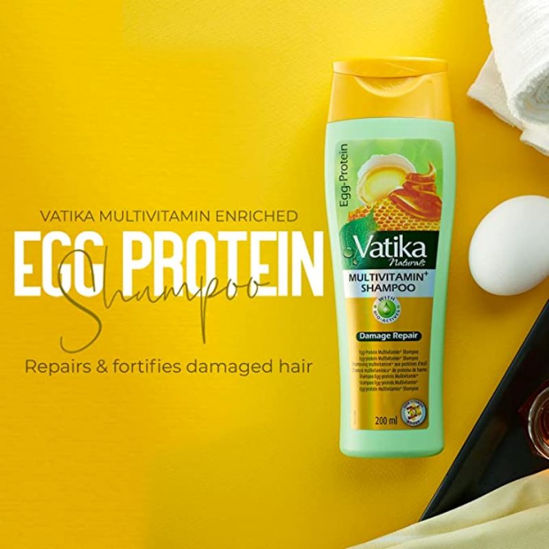 Egg Protein Multivitamin Shampoo 400ml - Vatika Baazwsh 