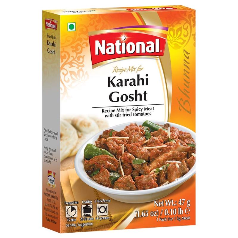 Karahi Gosht Masala 94g - National Baazwsh 