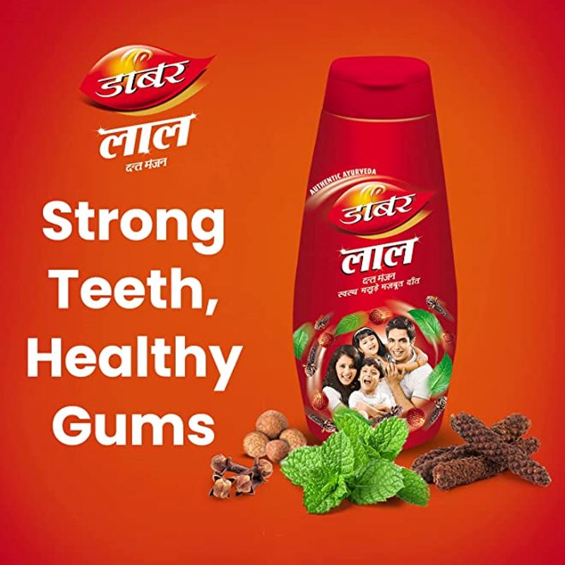 Lal Dant Manjan 150ml - Dabur Baazwsh 