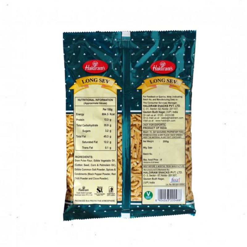 Long Sev 200g - Haldiram's Baazwsh 