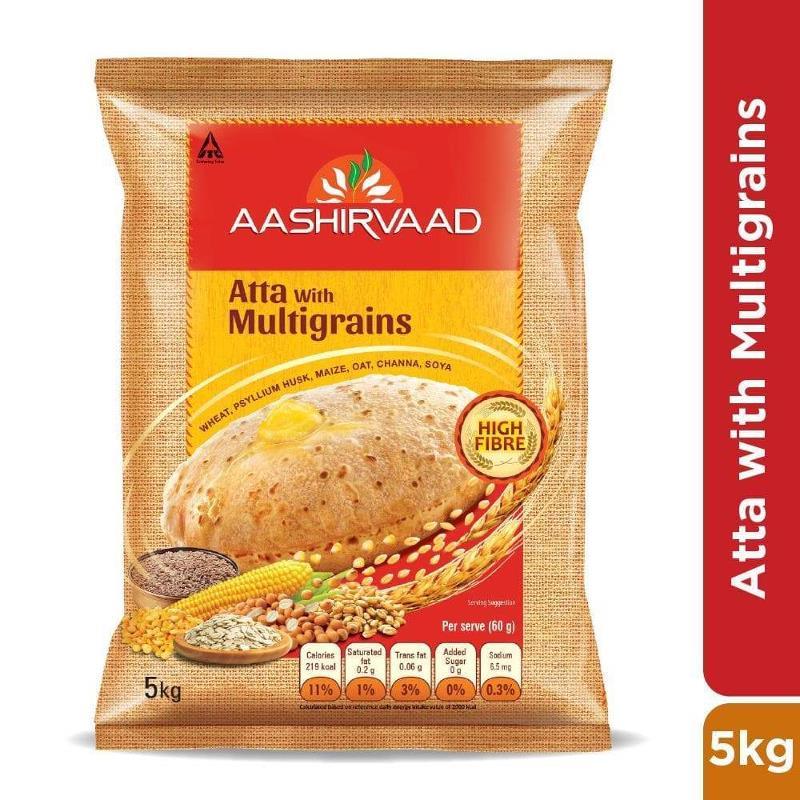 Multigrain Atta 5kg - Aashirvaad Baazwsh 