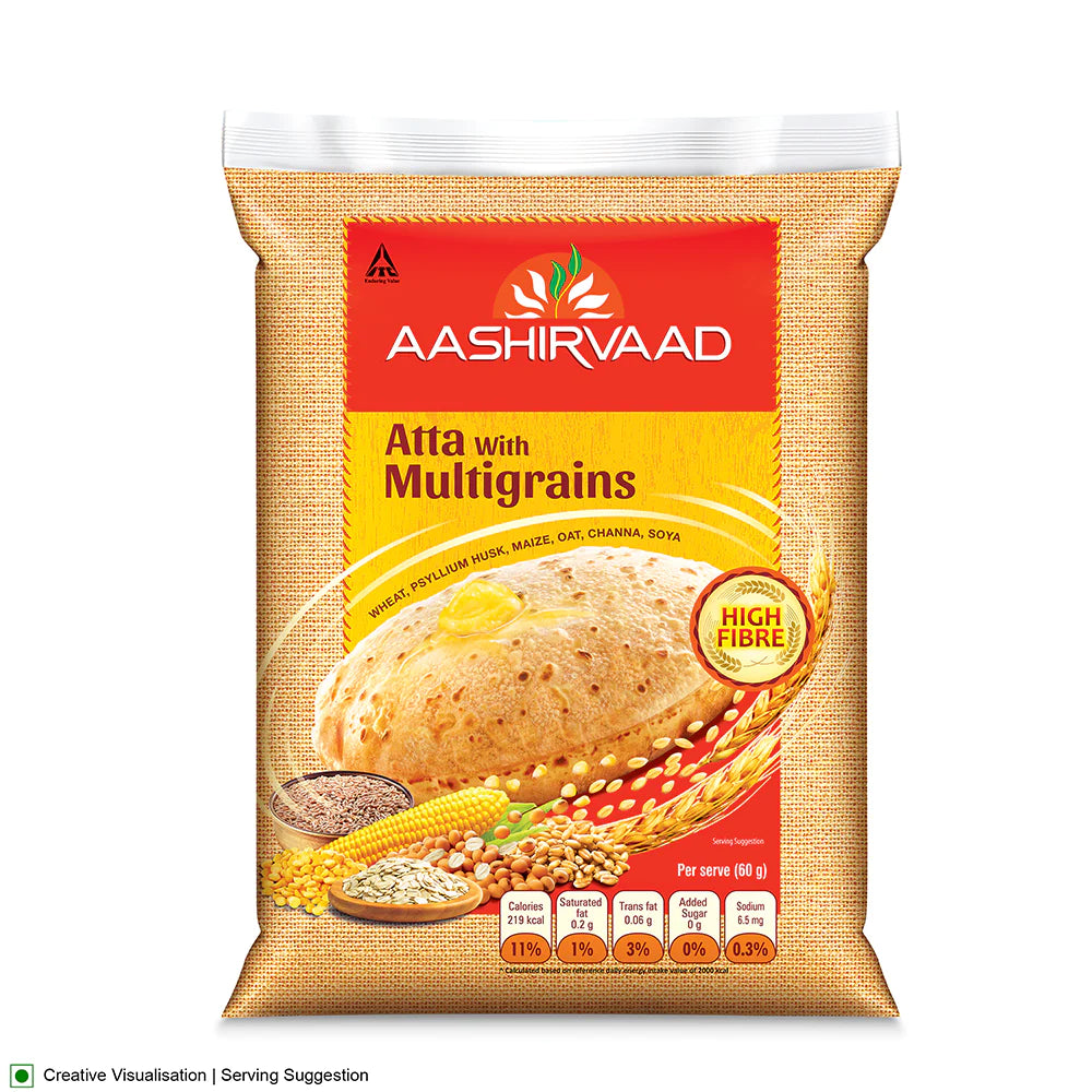 Multigrain Atta - Aashirvaad Baazwsh 10kg 