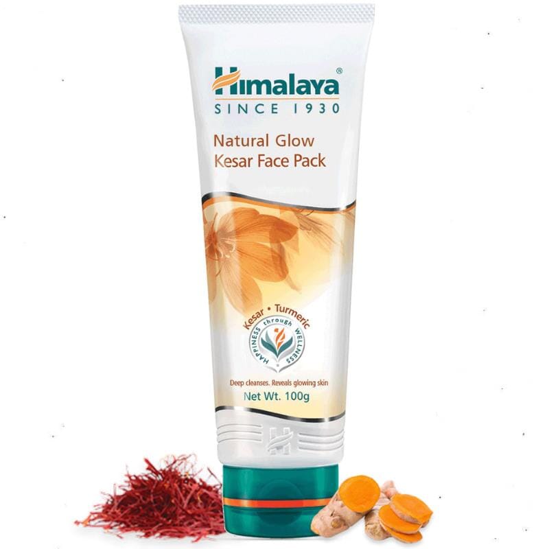 Natural Glow Kesar Face Pack 100g - Himalaya Baazwsh 