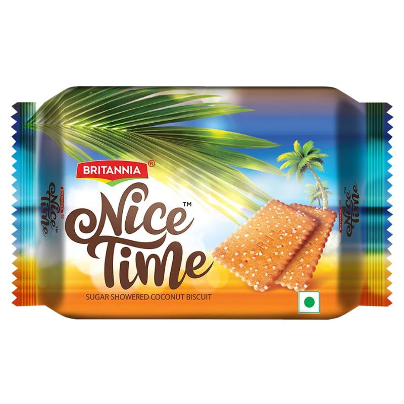 Nice Time Coconut Biscuits 80g - Britannia Baazwsh 