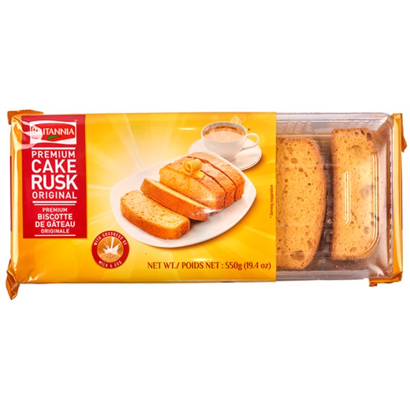 Premium Cake Rusk (Original) 550g - Britannia Baazwsh 