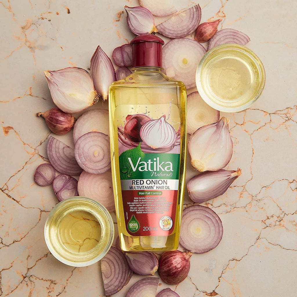 Red Onion Oil 200ml - Vatika Baazwsh 