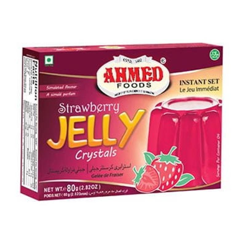 Strawberry Jelly Crystals 80g - Ahmed Baazwsh 