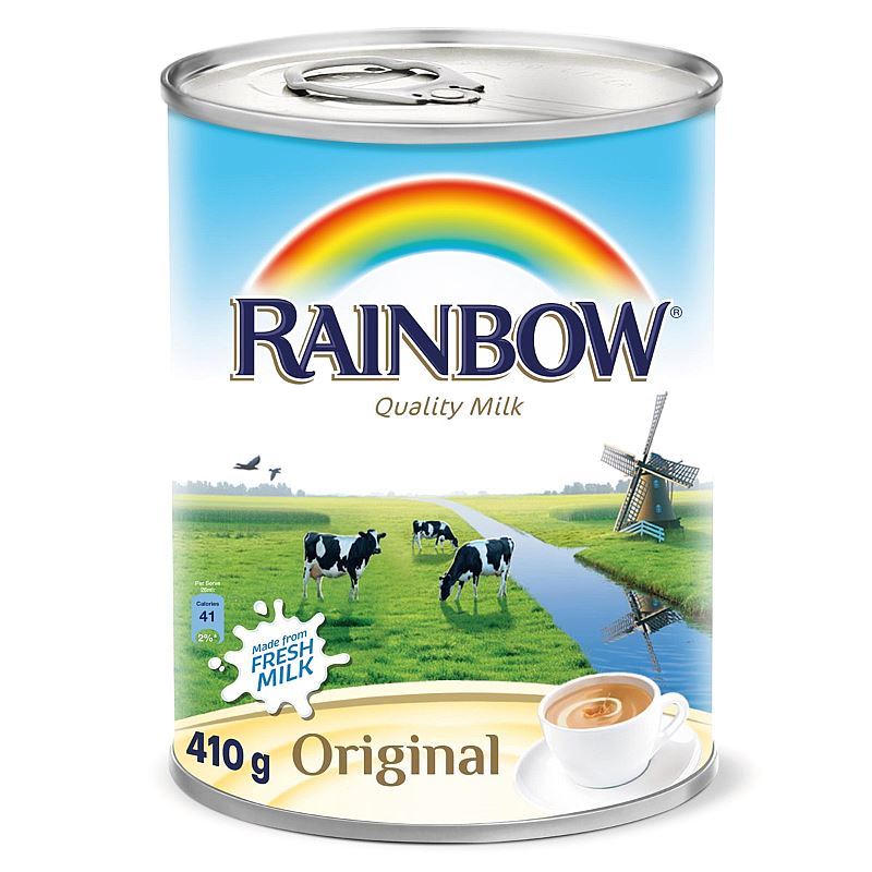 Unsweetened Condensed Milk 410g - Ali Baba/Rainbow Baazwsh 