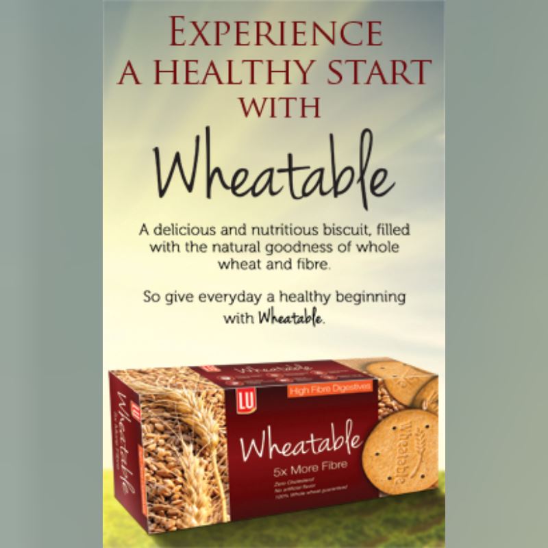 Wheat High Fibre Biscuits 130g - LU Baazwsh 